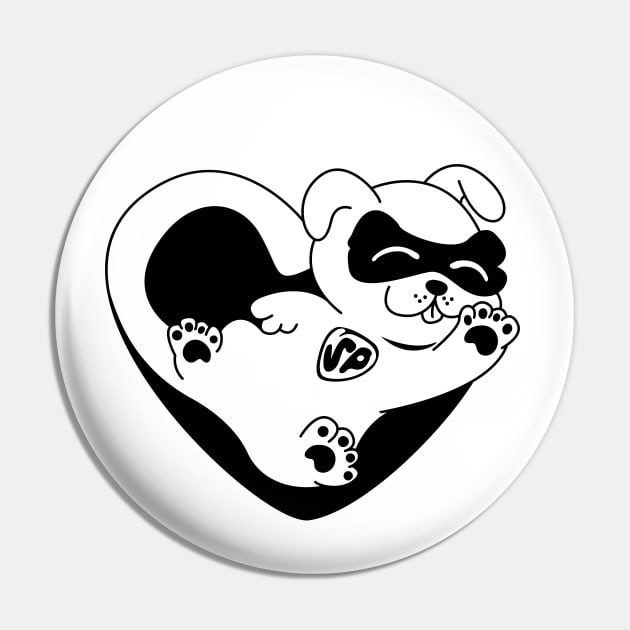 Super Pup doodle [black version] Pin by dmac