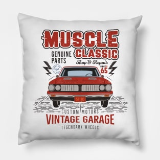 Muscle Classic Car Pillow