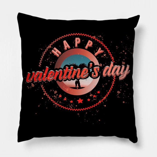 happy valentines day Pillow by ahnoun