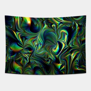 Metallic green folio Tapestry