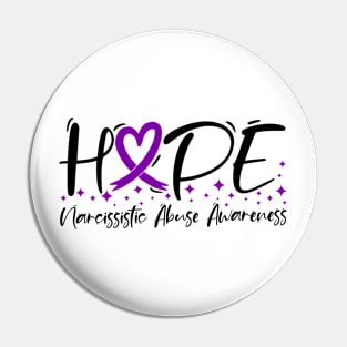 Hope Narcissistic Abuse Awareness Pin