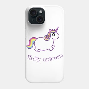 Fluffy unicorn Phone Case