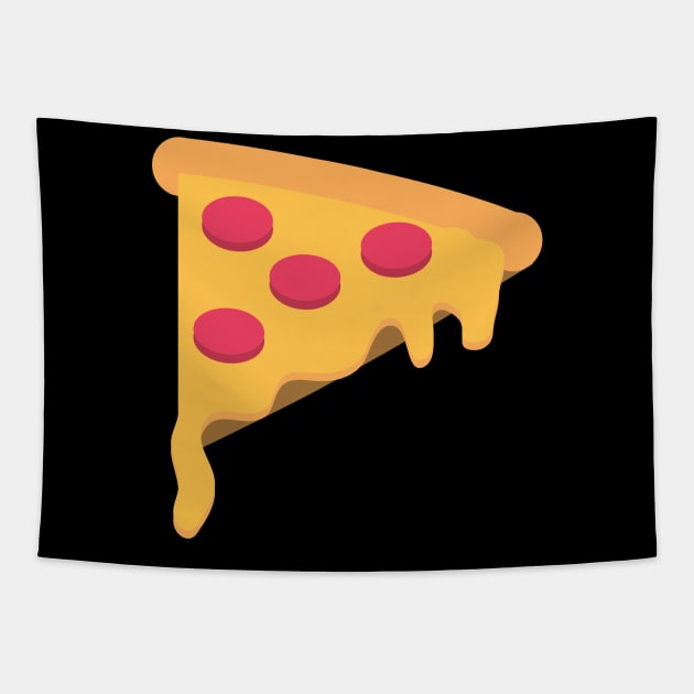 Extra Cheese Pepperoni Pizza Tapestry by InkyArt