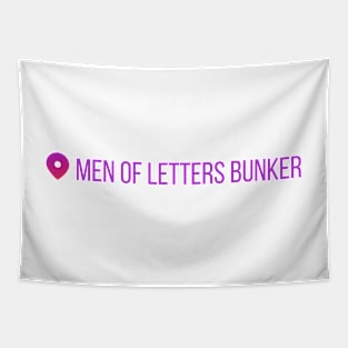 men of letters bunker instagram position supernatural Tapestry