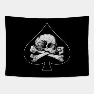 Ace of Spades Skull Tapestry