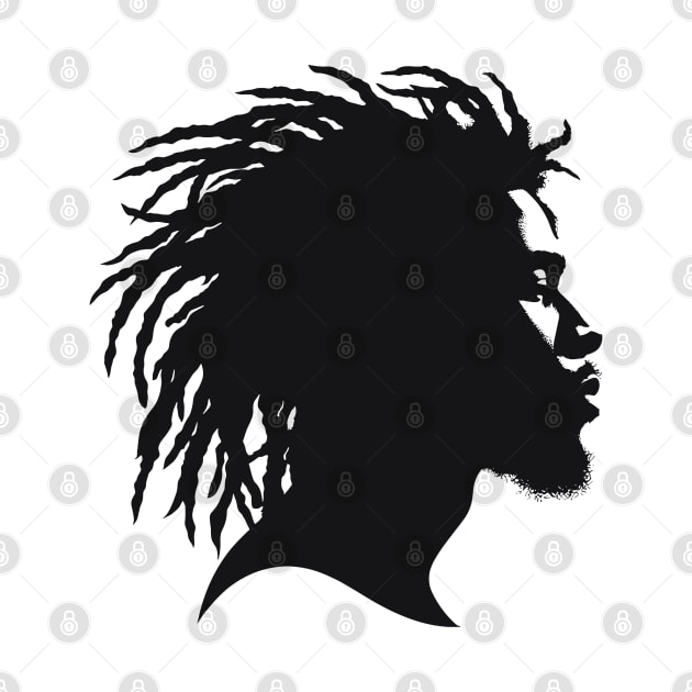 Afrocentric Dreadlocks Silhouette by Graceful Designs