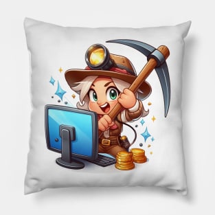 Crypto Miner Pillow