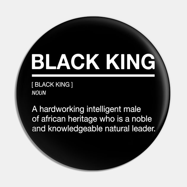 Black King - Definition Pin by UrbanLifeApparel