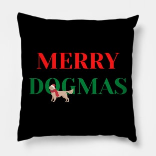 Merry Dogmas Santa Golden Retriever Pillow