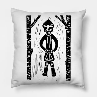 Odin (Black Ink Version) Pillow