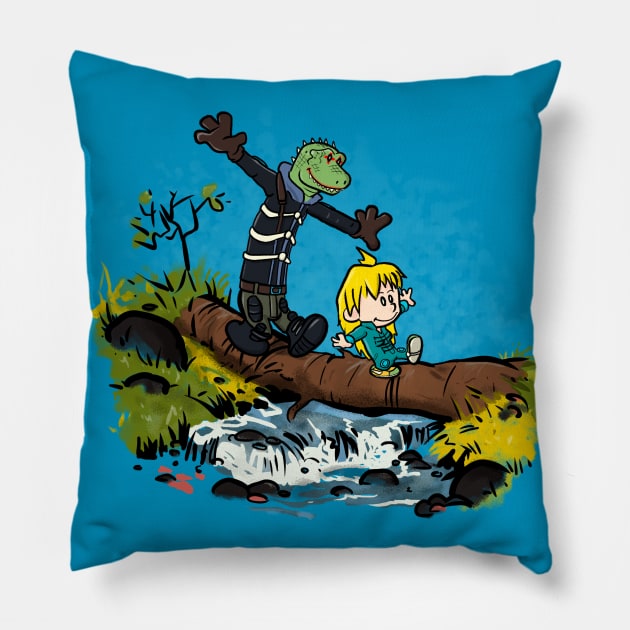 Caiman Adventures Pillow by MarianoSan