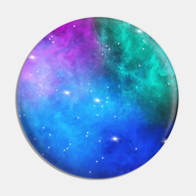 Blue Green Purple Star Nebula Space Galaxy Universe Pin by jodotodesign