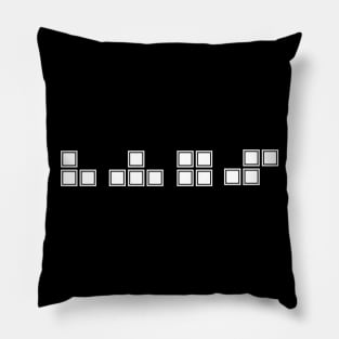 Tetris blocks V2 Pillow