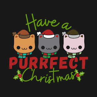 Have A Purrfect Christmas Funny Cat lover Gift T-Shirt