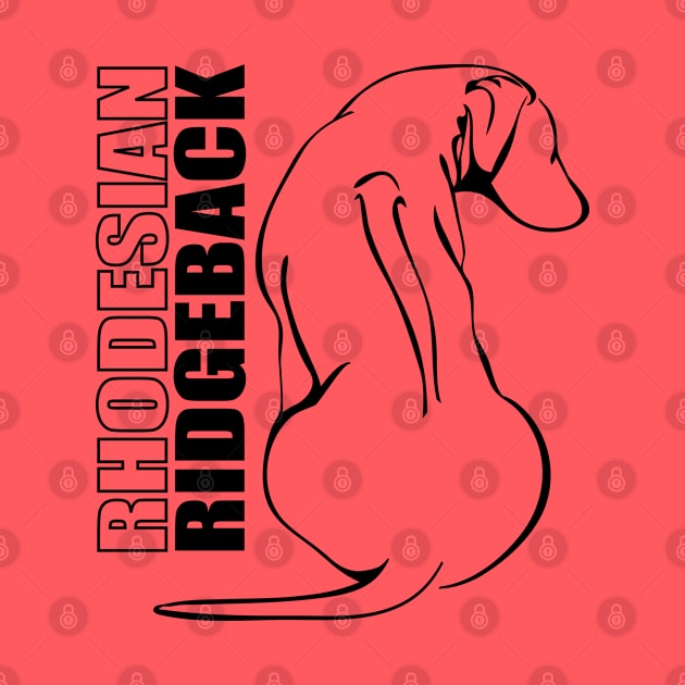 Rhodesian Ridgeback profile dog gift idea by wilsigns