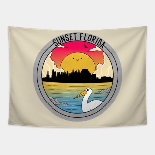 Sunset  Florida Tapestry