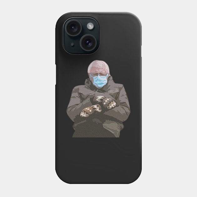 bernie and his mittens Phone Case by goblinbabe