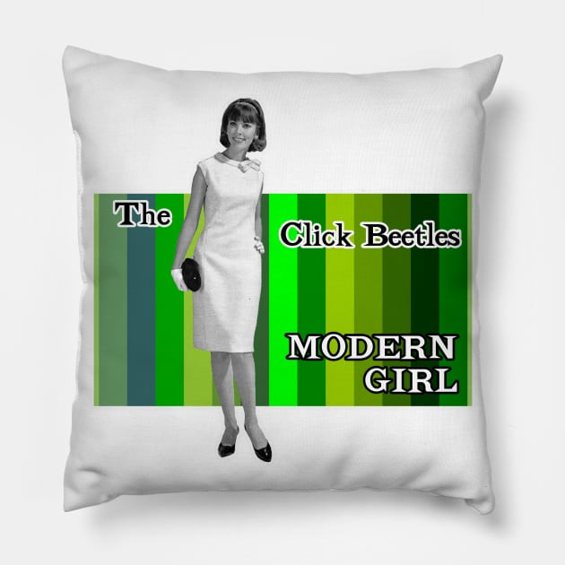 Modern Girl Pillow by Vandalay Industries