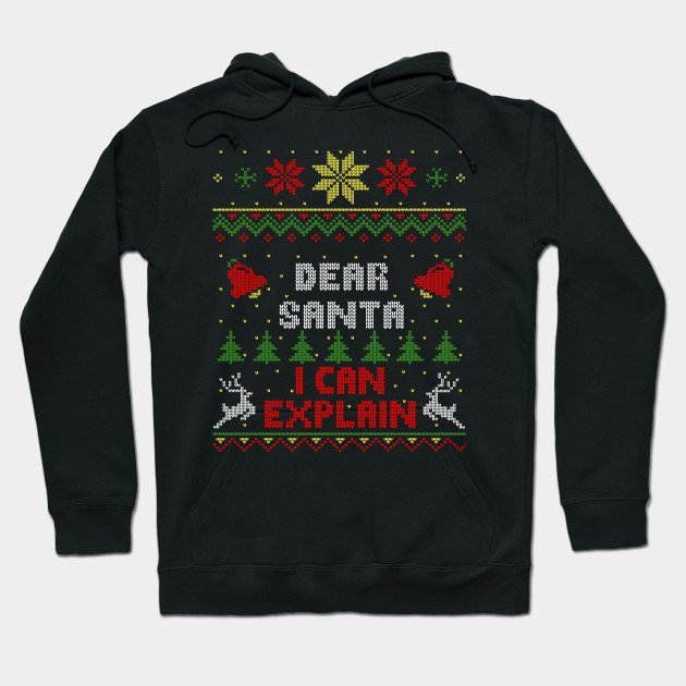 santa i can explain sweater