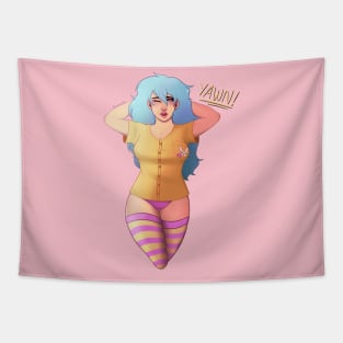 Yawn! - Pinup Girl [1] Tapestry