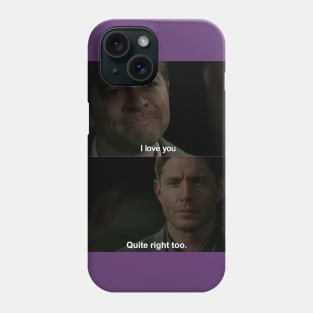 Superwho Destiel meme Phone Case