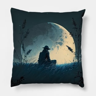 Full Moon and Full Sadness Pillow