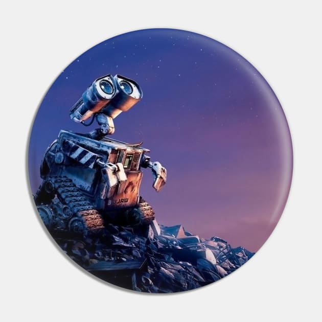 Wall-E looks at the sky Pin by ArijitWorks