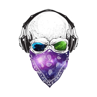 Gangsta Space Skull T-Shirt