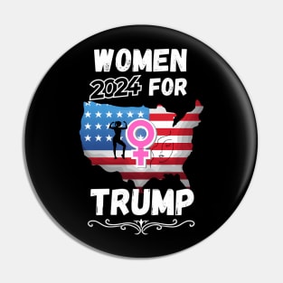 Women For Donald Trump 2024 Pin