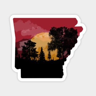 Arkansas Sunset (NO distress) Magnet