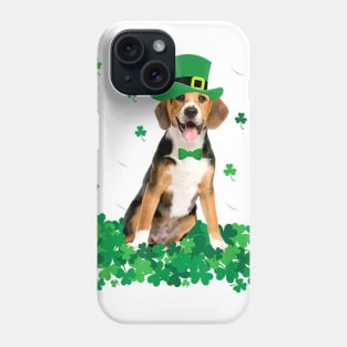 Beagle Leprechaun Lucky Shamrock St Patricks Day Phone Case