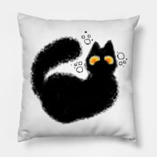 Bubbly Cat MS paint Pillow