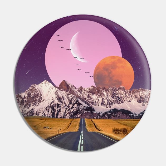 Pink Moon Pin by Aaron the Humble