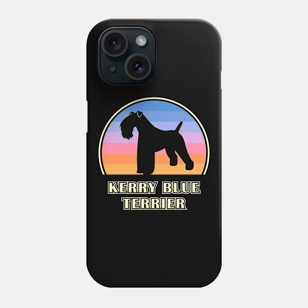 Kerry Blue Terrier Vintage Sunset Dog Phone Case by millersye