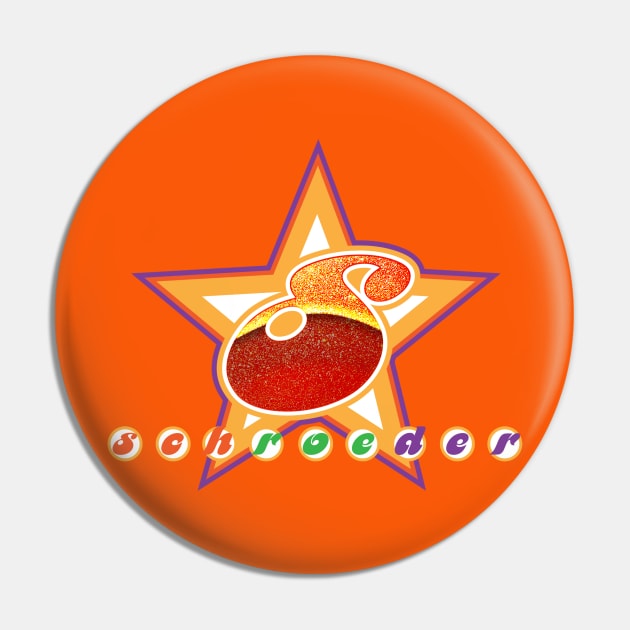 schroeder-orange rocket Pin by DiMaio