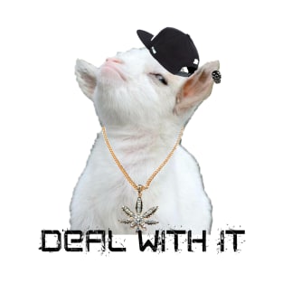 Deal With It (Smug Bastard Goat Meme) T-Shirt