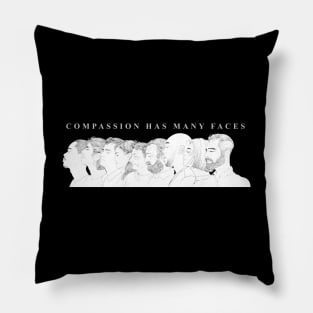 'Compassion Has Many Faces' Radical Kindness Shirt Pillow