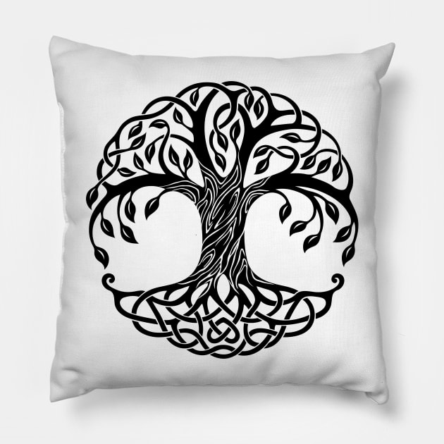 Tree of life Pillow by Honu Art Studio