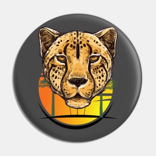 Africa Cheetah Pin