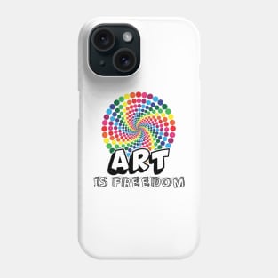 Art is freedom world history art day april Phone Case