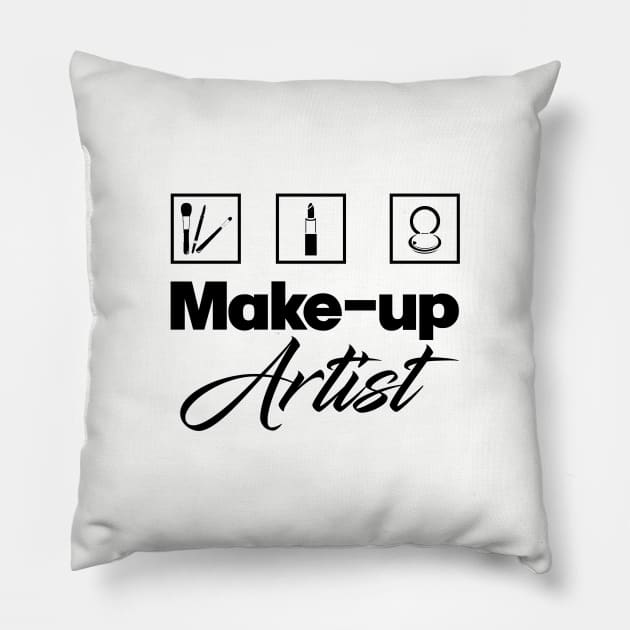 Makeup artist. Esthetician cosmetic nail. Perfect present for mom mother dad father friend him or her Pillow by SerenityByAlex