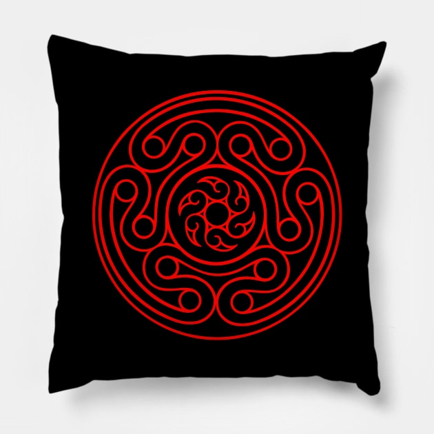 hecate symbol. greek godess sigil. strovolos hekate Pillow by OccultOmaStore