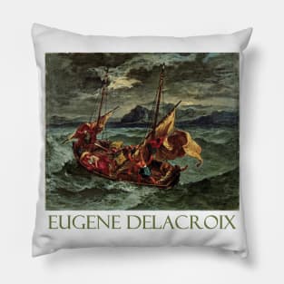 Christ on the Sea of Galilee by Eugène Delacroix Pillow