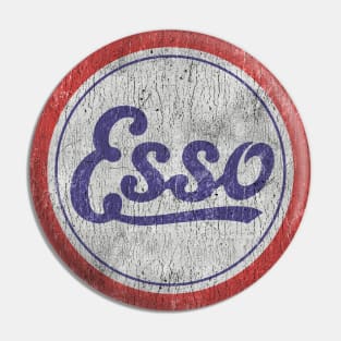 esso distressed vintage logo Pin