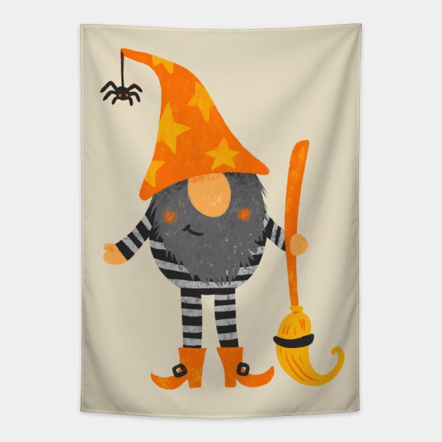 Halloween Gnomes Tapestry by Alexandra Franzese