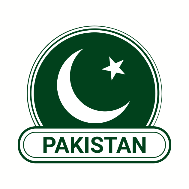 Pakistan Country Badge - Pakistan Flag by Yesteeyear