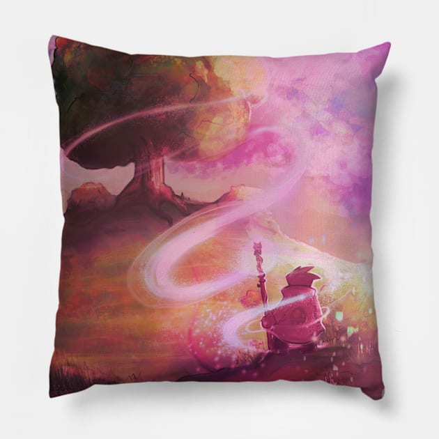 A magical place Pillow by Chaplo