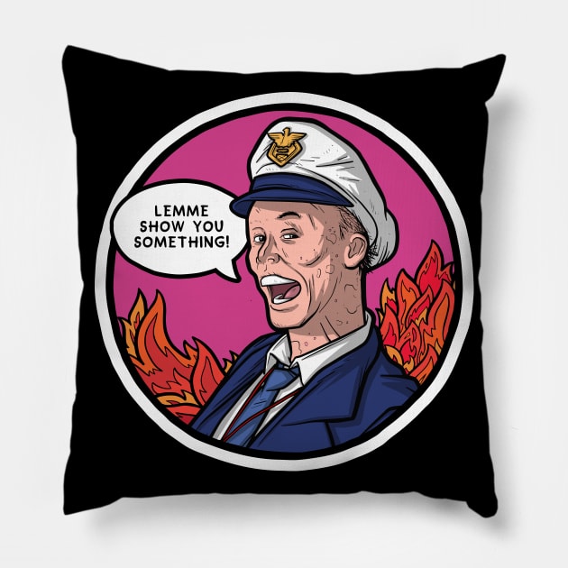 Fire Marshall Bill Pillow by Baddest Shirt Co.