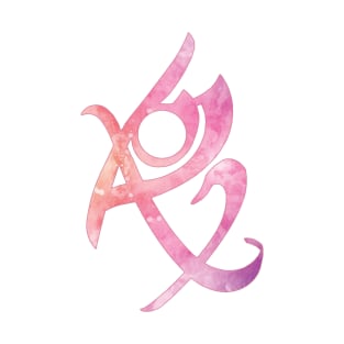 Shadowhunters rune / The mortal instruments - fearless rune (pink watercolour) - Clary, Alec, Jace, Izzy, Magnus - Parabatai - Mundane T-Shirt