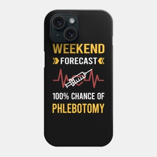 Weekend Forecast Phlebotomy Phlebotomist Phone Case